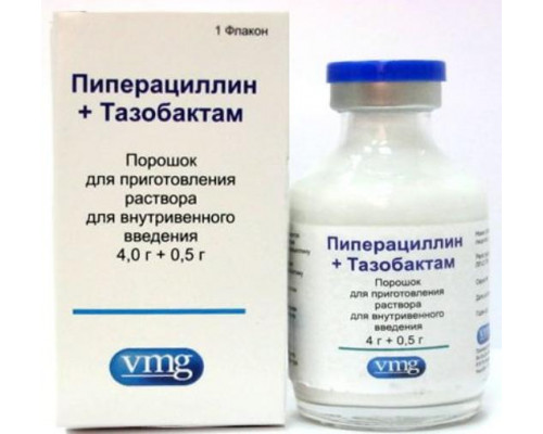Пиперациллин-Тазобактам 4 г + 0,5 г 1 шт. порошок для раствора для инфузий