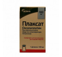 Плаксат 100 мг (5 мг/мл 20 мл) (Оксалиплатин) концентрат для приг раствора для инфузий