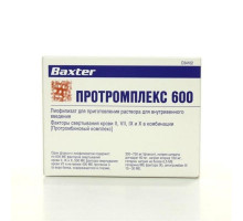 Протромплекс 600 ме 1 шт. лиофилизат для приготовления раствора для внутривенного введения