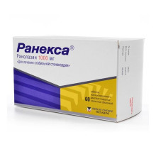 Ранекса 1000 мг 60 шт. (Ранолазин) таблетки
