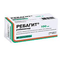 Ребагит 100 мг 90 шт. (Ребамипид) таблетки