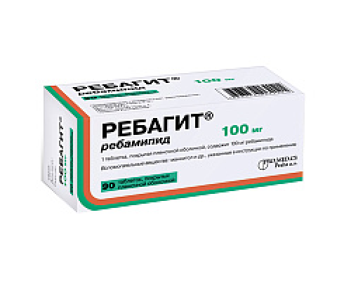 Ребагит 100 мг 90 шт. (Ребамипид) таблетки