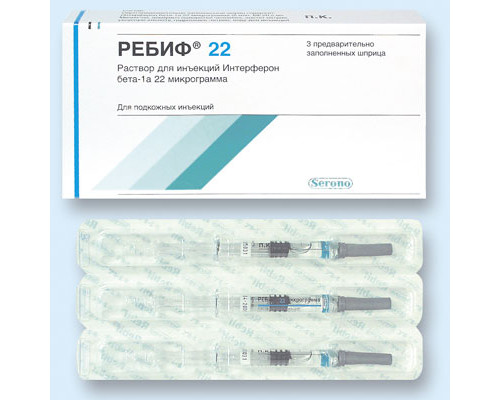 Ребиф шприц 22 мкг/ 0,5 мл 3 шт.