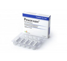 Рекогнан 1000 мг 4 мл ампулы 5 шт.