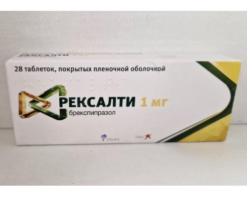 Рексалти 1 мг 28 шт. (Брекспипразол) таблетки