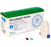 Респифорб Комби 200 мкг+12 мкг/доза 120 шт. (Будесонид + Формотерол) капсулы с порошком для ингаляций
