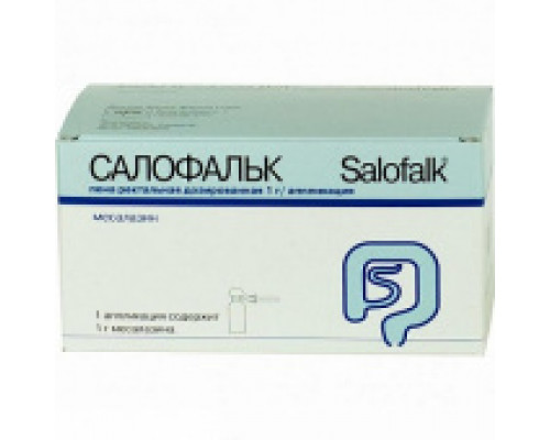 Салофальк пена ректальная дозированная 1 г на аппликацию 1 шт.