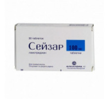 Сейзар 100 мг 30 шт. (Ламотриджин) таблетки