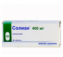 Солиан 400 мг 30 шт. (Амисульприд) таблетки