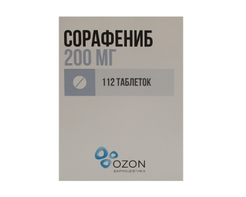 Сорафениб 200 мг 112 шт. таблетки Озон Россия