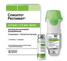 Спиолто респимат 2,5 мкг+2,5 мкг/доза 4мл раствор