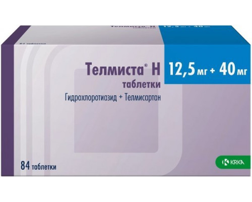 Телмиста Н 12,5 мг+40 мг 84 шт. таблетки 