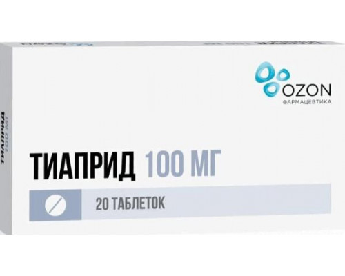 Тиаприд 100 мг 20 шт. таблетки