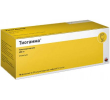 Тиогамма 12 мг/мл (Тиоктовая кислота) раствор для инфузий 50 мл флакон 10 шт.