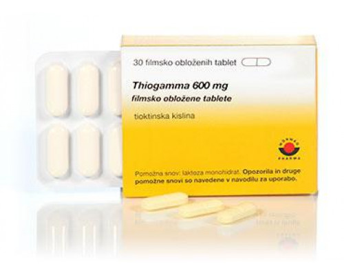 Тиогамма 600 мг 30 шт. таблетки покрытые пленочной оболочкой