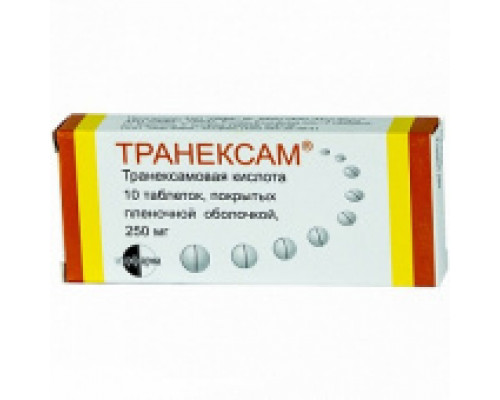Транексам 250 мг 10 шт. таблетки