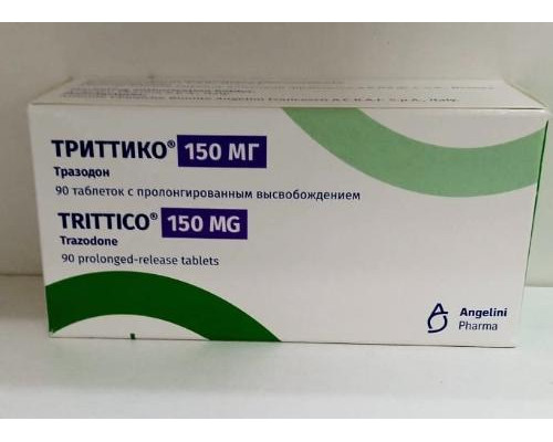 Триттико (Тразодон) 150 мг 90 шт. таблетки с пролонгированным высвобождением