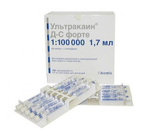 Ультракаин Д-С форте картриджи 1,7 мл 100 шт. раствор для инъекций