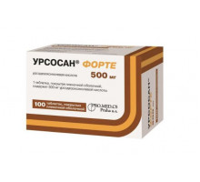 Урсосан форте 500 мг 100 шт. таблетки