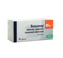 Вальсакор таблетки 80 мг, 90 шт