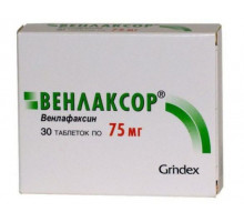 Венлаксор таблетки 75 мг 30 шт
