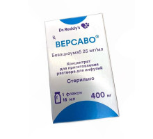Версаво 25 мг/мл 16 мл 1 шт. (400 мг) (Бевацизумаб) концентрат для приготовления раствора для инфузий
