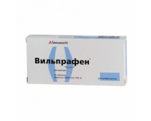 Вильпрафен таблетки 500 мг 10 шт